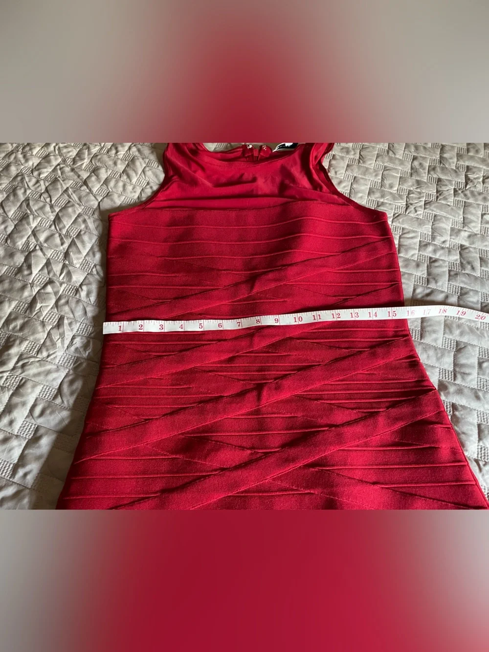 Dress the Population Red Sleeveless Bodycon Dress